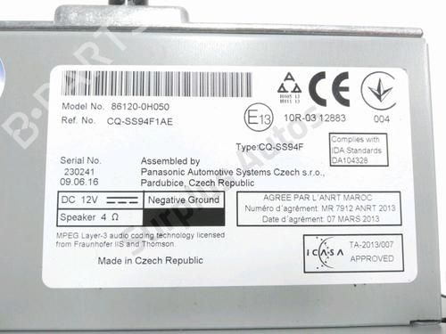 Radio PEUGEOT 108 1.0 VTi | BP37770007E6 - Image 2