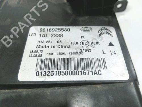 Left headlight CITROËN C5 AIRCROSS (A_) 2.0 BlueHDi 180 (AJEHZR) | BP29859834C28  - Image 6
