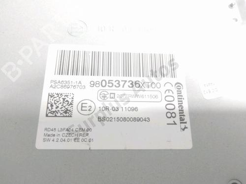 Radio CITROËN BERLINGO MULTISPACE (B9) 1.6 HDi 90 | BP28232461E6 