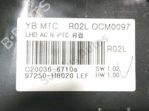 Climate control KIA RIO IV (YB, SC, FB) 1.0 T-GDI 100 | BP31986440I5