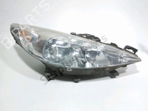 Used Right headlight Right headlight PEUGEOT 207 SW (WK_) 1.6 HDi (92 hp) 35808336 35808336