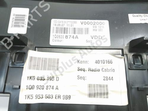 Instrument cluster VW EOS (1F7, 1F8) 2.0 TDI | BP34503867C47 - Image 4