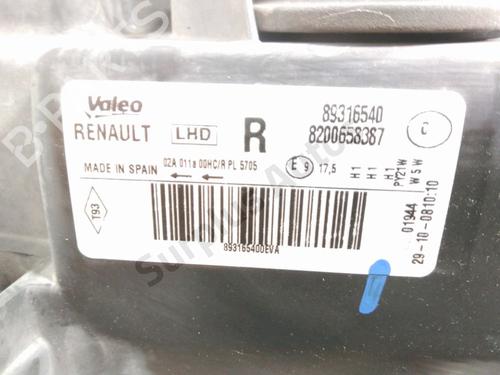 Scheinwerfer rechts RENAULT MODUS / GRAND MODUS (F/JP0_) 1.2 (JP0S) | BP29859801C29