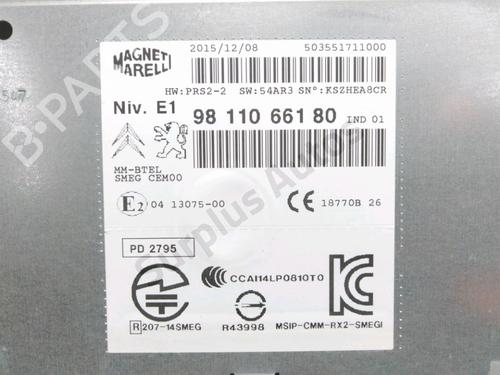 Radio PEUGEOT 208 I (CA_, CC_) 1.6 HDi / BlueHDi 75 | BP29579783E6