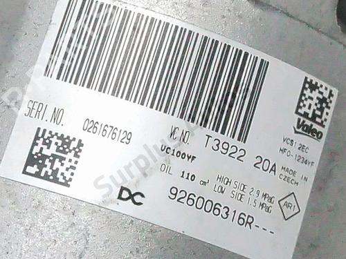 AC compressor RENAULT TWINGO III (BCM_, BCA_) 1.0 SCe 75 | BP37764608M34  - Image 5