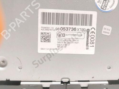 Radio CITROËN BERLINGO Box Body/MPV (B9) 1.6 HDi 90 | BP29230462E6 