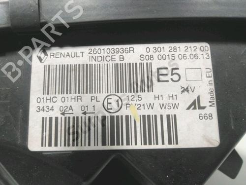 Right headlight RENAULT CAPTUR I (J5_, H5_) 1.5 dCi 90 (J5N4, J5M5, J5MW, J5M6, J5AL, J5AJ) | BP33568967C29 - Image 2