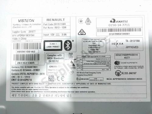 Radio RENAULT KANGOO Express (FW0/1_) 1.5 dCi 95 (FW16) | BP37769991E6 - Image 3