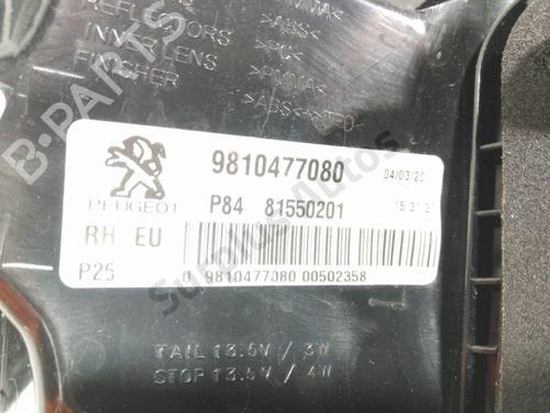 Right taillight PEUGEOT 3008 II SUV (MC_, MR_, MJ_, M4_) 1.5 BlueHDi 130 | BP29580628C35 