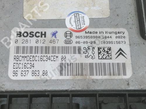 Engine control unit (ECU) PEUGEOT 207 (WA_, WC_) 1.6 HDi | BP30984788M57