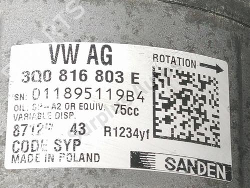 AC compressor VW POLO VI (AW1, BZ1, AE1) 1.0 MPi | BP39462349M34 - Image 5