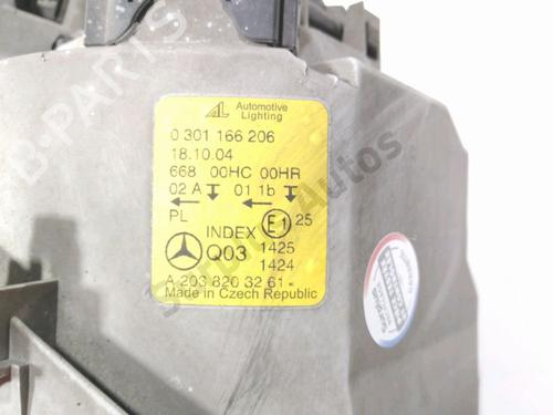 Right headlight MERCEDES-BENZ C-CLASS (W203) C 220 CDI (203.008) | BP28266441C29 