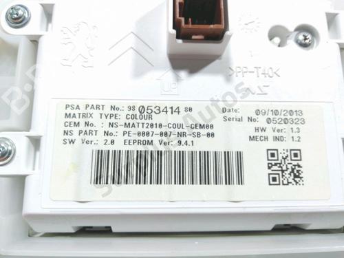 Instrument cluster PEUGEOT 2008 I (CU_) 1.6 HDi | BP37769405C47 - Image 3