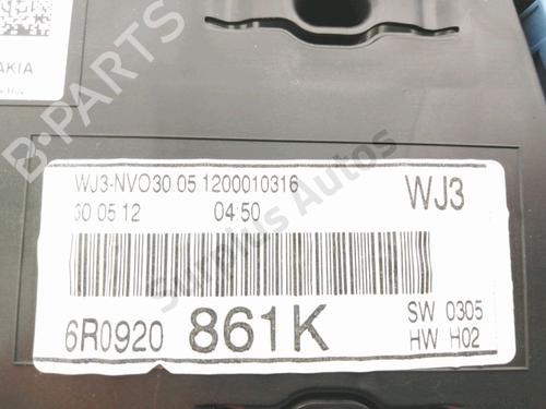 Instrument cluster VW POLO V (6R1, 6C1) 1.6 TDI | BP28447791C47 