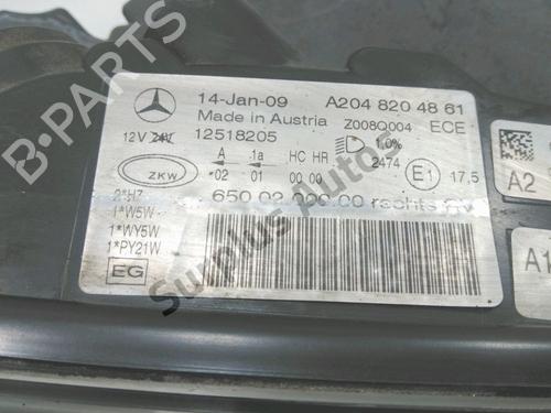 Right headlight MERCEDES-BENZ GLK-CLASS (X204) 220 CDI 4-matic (204.984, 204.997) | BP33568965C29 - Image 2