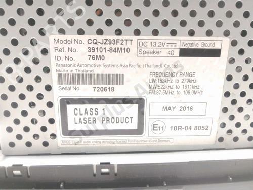 Radio SUZUKI CELERIO (LF) 1.0 (AVK310) | BP37770016E6 - Image 3