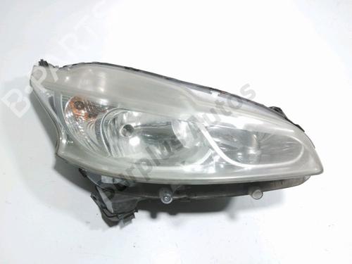 Koplamp rechts PEUGEOT 208 I (CA_, CC_) 1.2 VTI 82 (82 hp) 30828713