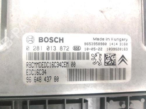 Engine control unit (ECU) CITROËN C3 II (SC_) 1.6 HDi 90 | BP28220893M57