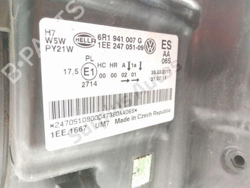 Left headlight VW POLO V (6R1, 6C1) 1.0 | BP31163288C28