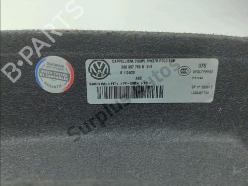 Rear parcel shelf VW POLO VI (AW1, BZ1, AE1) 1.0 TSI | BP38009619C85 - Image 3