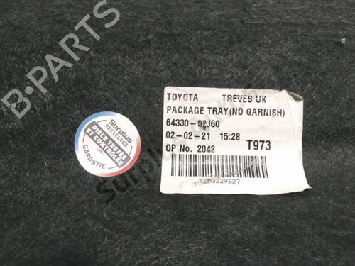 Rear parcel shelf TOYOTA COROLLA Hatchback (_E21_, _EA1_, _EH1_) 1.8 Hybrid (ZWE211, ZWE219) | BP40060490C85 - Image 3