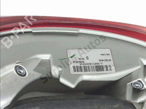 Right tailgate light PEUGEOT 2008 I (CU_) 1.2 VTi | BP32461092C80