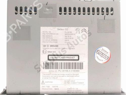 Radio CITROËN C4 II (NC_) 1.6 BlueHDi 120 | BP37770047E6 - Image 5