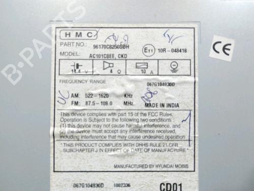 Radio HYUNDAI i20 II (GB, IB) 1.0 T-GDI | BP28231822E6 