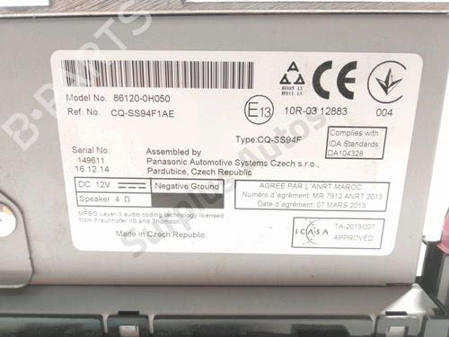 Radio CITROËN C1 II (PA_, PS_) 1.0 VTi 68 | BP28232192E6