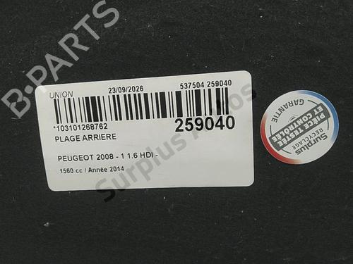 Rear parcel shelf PEUGEOT 2008 I (CU_) 1.6 HDi | BP39491251C85 - Image 2