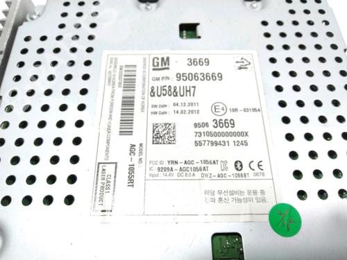 Radio CHEVROLET AVEO Hatchback (T300) 1.3 D | BP28231989E6 