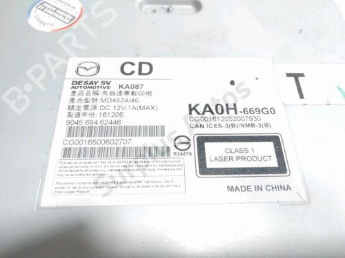 Radio MAZDA CX-5 (KE, GH) 2.2 D AWD (KE102) | BP32402109E6