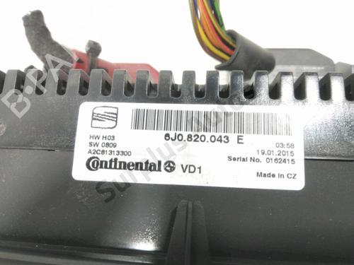 Climate control SEAT IBIZA IV (6J5, 6P1) 1.2 TDI | BP30918758I5