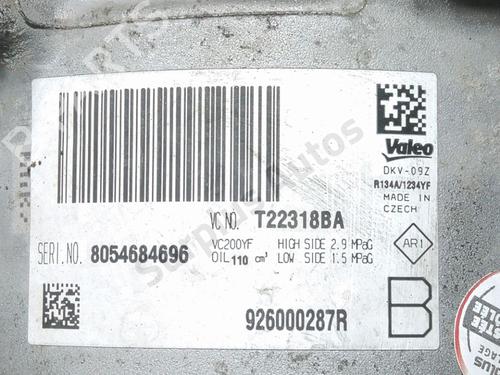AC compressor DACIA SANDERO II 1.0 SCe 75 (B8JC, B8JD, B8NC) | BP36253107M34 - Image 5