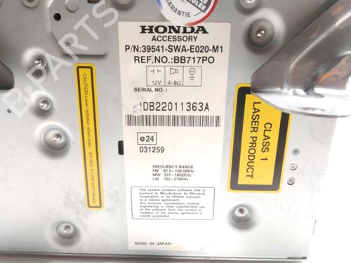 Radio HONDA CR-V III (RE_) 2.0 i-VTEC 4WD (RE5, RE2) | BP28231977E6 