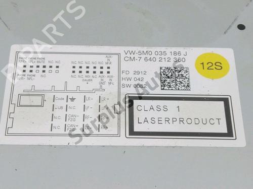 Radio VW POLO V (6R1, 6C1) 1.4 (6R1) | BP30992091E6