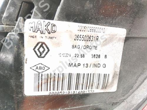 Right taillight RENAULT CLIO IV (BH_) 1.5 dCi 75 | BP28268891C35