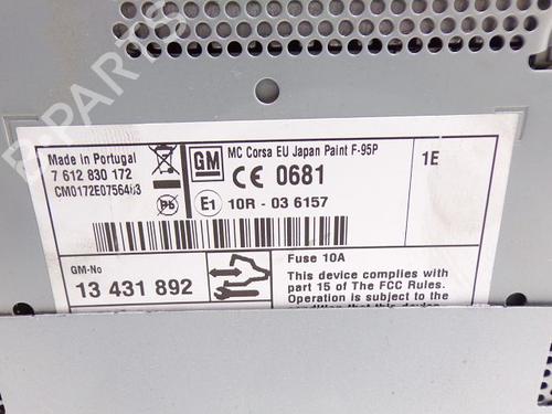 Radio OPEL CORSA D (S07) 1.2 (L08, L68) | BP28231740E6 