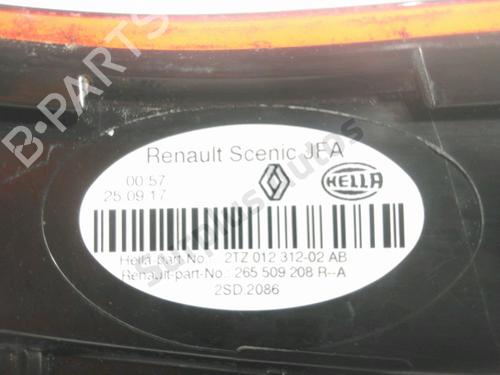 Højre baglygte bagklap RENAULT SCÉNIC IV (J9_) 1.5 dCi 110 | BP28267704C80 