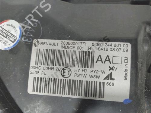 Left headlight RENAULT MEGANE III Hatchback (BZ0/1_, B3_) 1.5 dCi | BP34713113C28 - Image 3