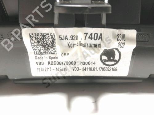 Instrument cluster SKODA RAPID (NH3, NK3, NK6) 1.2 TSI | BP28230887C47 