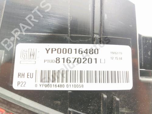 Right tailgate light OPEL GRANDLAND / GRANDLAND X (A18, P1UO) 1.2 (75) | BP29859912C80