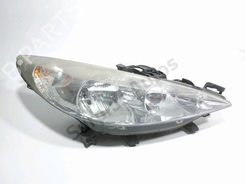 Used Right headlight Right headlight PEUGEOT 207 (WA_, WC_) 1.6 HDi (90 hp) 39118337 39118337