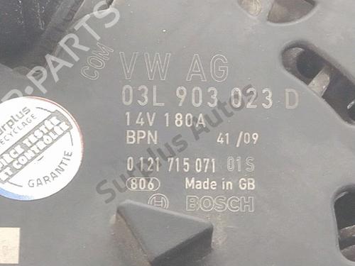 Alternator VW PASSAT B7 (362) 1.6 TDI | BP38009351M7 - Image 5