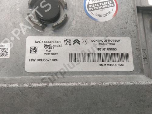 Engine control unit (ECU) PEUGEOT 2008 I (CU_) 1.2 THP 110 / PureTech 110 | BP28220997M57 - Image 2