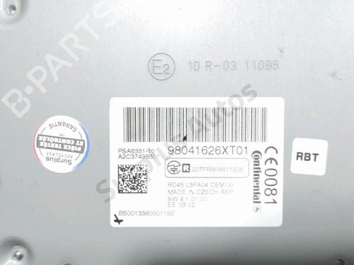 Radio CITROËN C3 Picasso (SH_) 1.6 HDi 115 | BP37770066E6 - Image 2