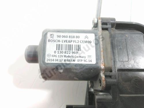 Front left window mechanism PEUGEOT 208 I (CA_, CC_) 1.2 VTI 82 | BP30190973C22