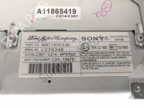 Radio FORD FOCUS C-MAX (DM2) 1.6 TDCi | BP37770078E6 - Image 4