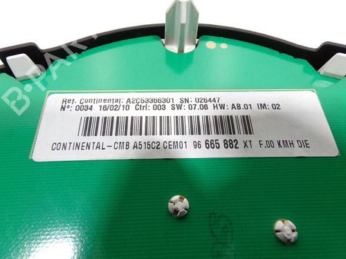 Instrument cluster CITROËN C3 II (SC_) 1.4 HDi 70 (SC8HZC, SC8HR0, SC8HP4) | BP37768904C47 - Image 3