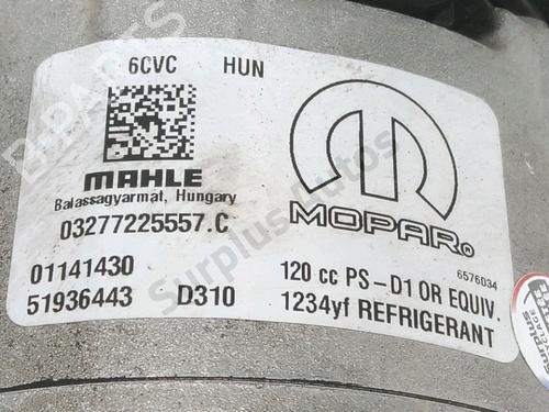 AC compressor FIAT 500X (334_) 1.4 (334AXC1B, 334AXC11) | BP37291421M34 - Image 5
